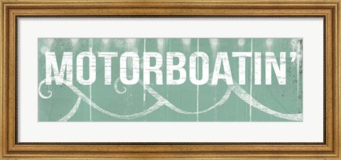 Framed Motorboatin Print