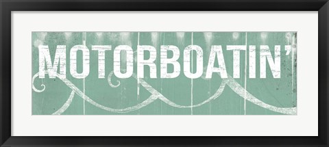 Framed Motorboatin Print