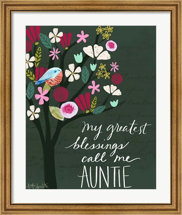 Framed Auntie Print