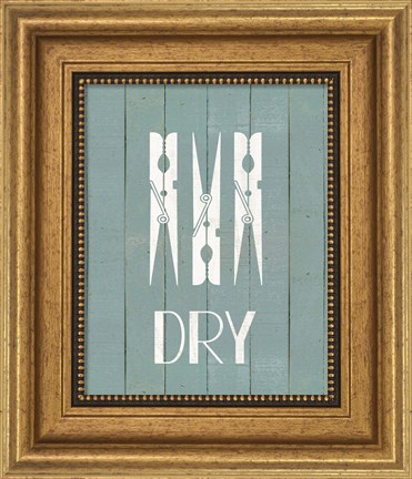 Framed Wash House Dry Print