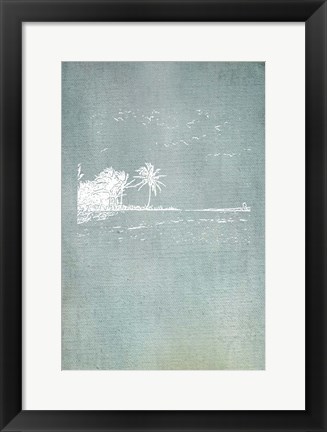 Framed Beach Palm II Print