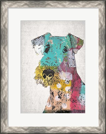 Framed Abstract Dog Print