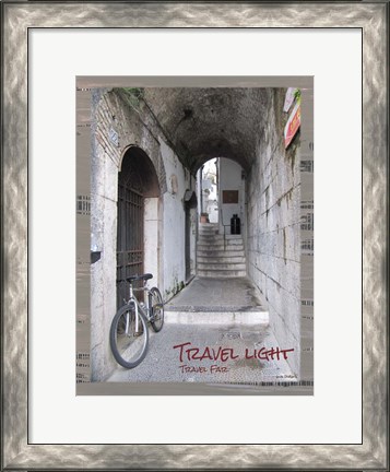 Framed Travel Light Print