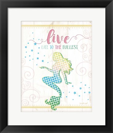 Framed Live Mermaid Print