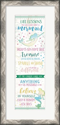 Framed Life Lessons from a Mermaid Print