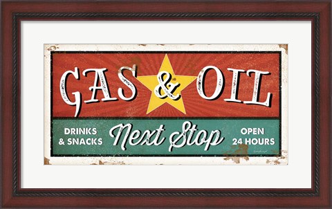 Framed Gas and Oil Print