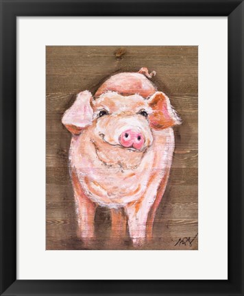 Framed Pig Print