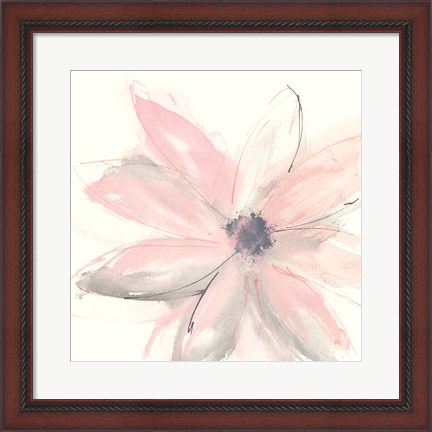 Framed Blush Clematis I Print