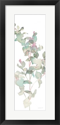 Framed Eucalyptus II White Crop Print