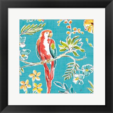 Framed Tropical Oasis III Print