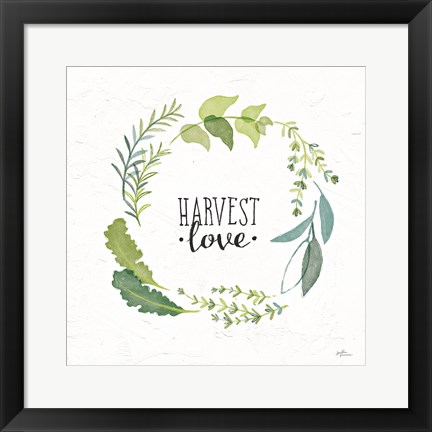 Framed Fine Herbs III Print