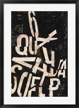 Framed Type Abstraction II Print