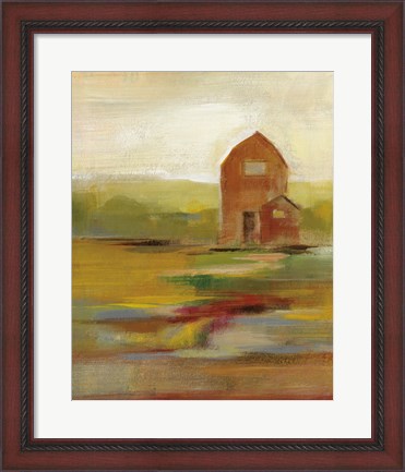 Framed Hillside Barn II Print