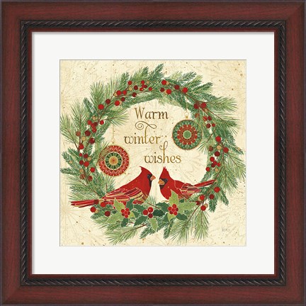 Framed Winter Feathers VIII Print
