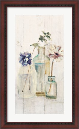 Framed Blossoms on Birch III Panel Print