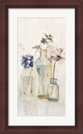 Framed Blossoms on Birch III Panel Print
