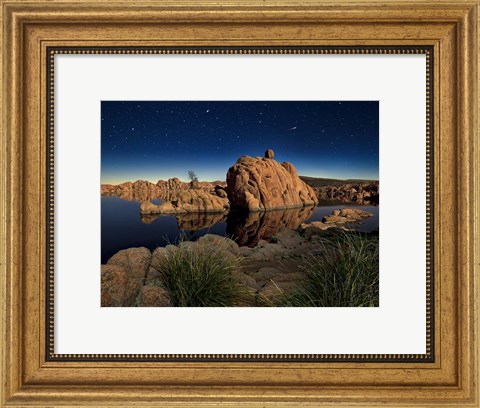 Framed Lake Canyon View I Print