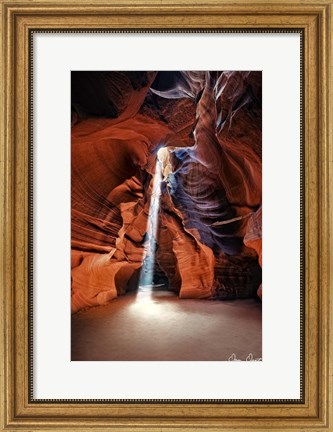 Framed Sun Shining Through Canyon II Print