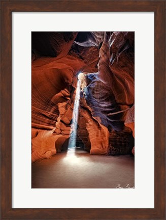 Framed Sun Shining Through Canyon II Print