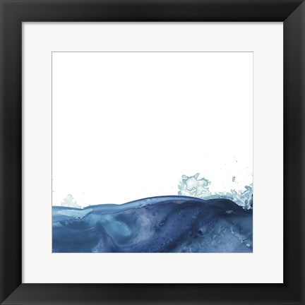 Framed Splash Wave V Print