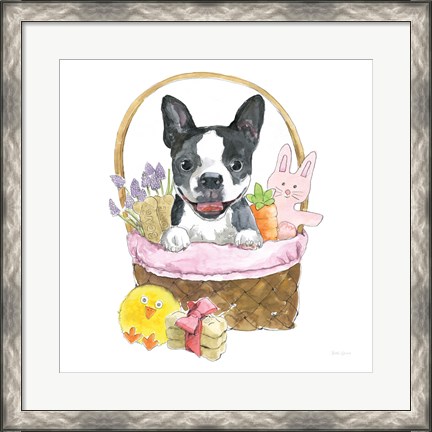 Framed Easter Pups VII Print