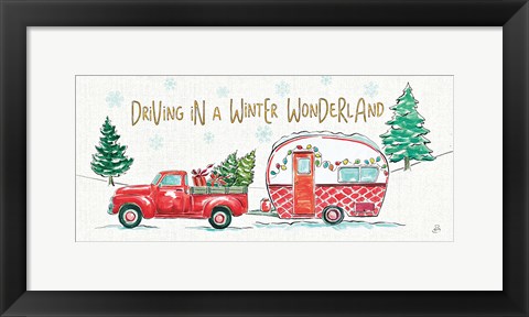 Framed Christmas in the Country VIII Print
