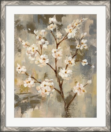 Framed Neutral Branches II Crop Print
