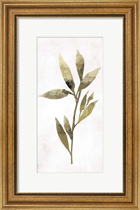 Framed Gold Botanical IV Print