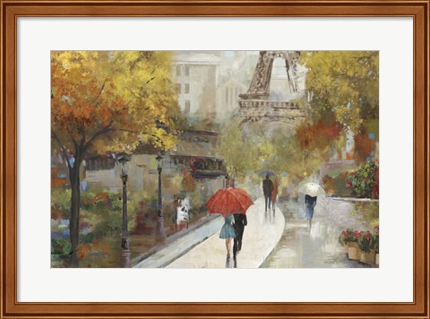 Framed Parisian Avenue Print