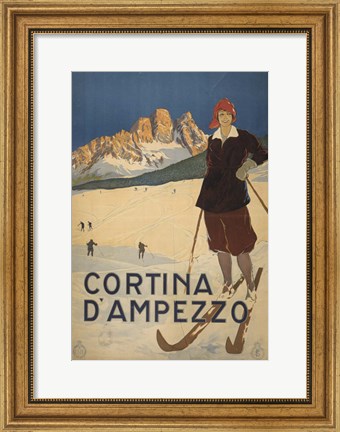 Framed Cortina D Ambrezzo Print