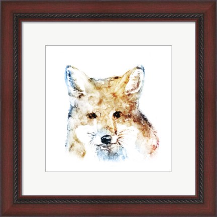 Framed Watercolour Fox Print