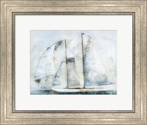 Framed Sailboat Blues II Print