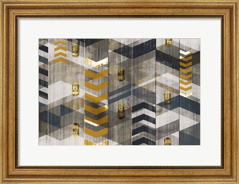 Framed Taxis Print