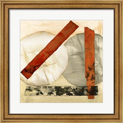 Framed Abstract Textures I Print