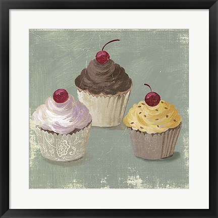 Framed Cupcakes Print
