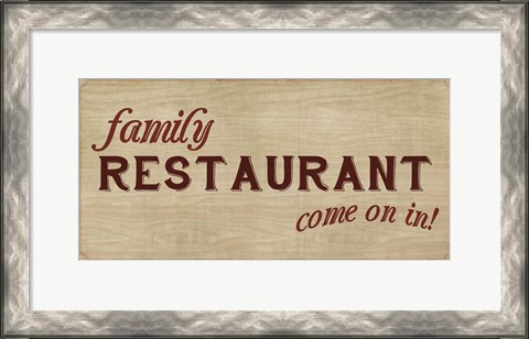 Framed Family Restaurant Print