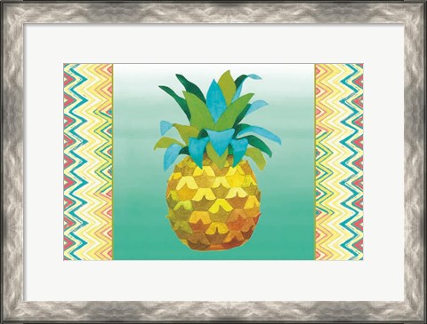 Framed Island Time Pineapples III Print