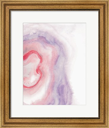 Framed Watercolor Geode VIII Print