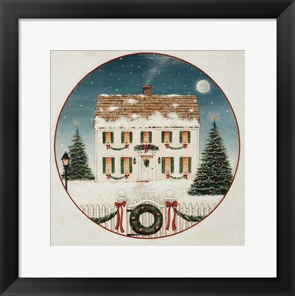 Framed Merry Lil House Print