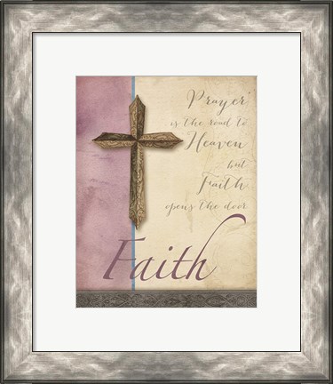 Framed Words for Worship Faith Print