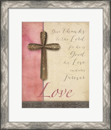 Framed Words for Worship Love Print