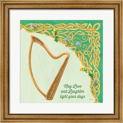 Framed Celtic Charm II Print