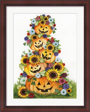 Framed Happy Pumpkins Print