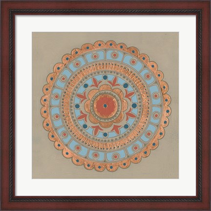 Framed Copper Mandala II Print