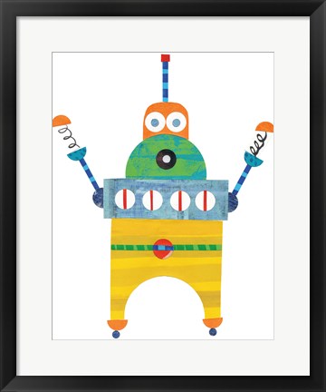 Framed Robot Party Element II Print