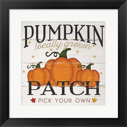 Framed Pumpkin Patch Print