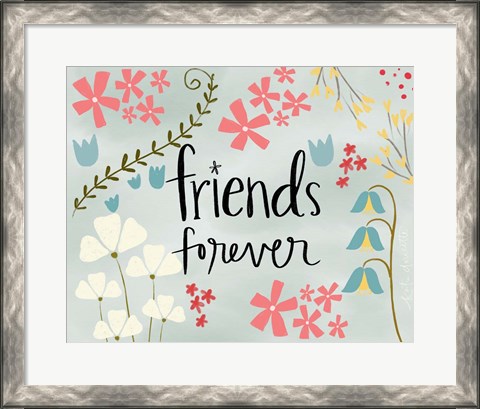Framed Friends Forever Print
