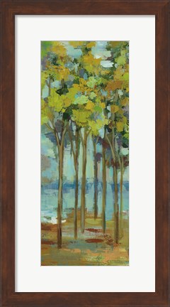 Framed Spring Trees Panel I Print
