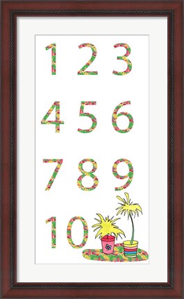 Framed Camper Numbers Print