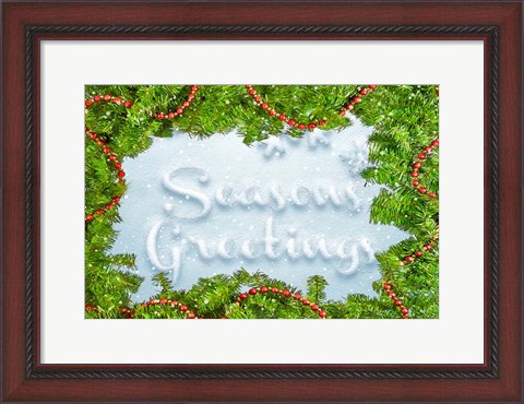 Framed Seasons Greetings Print